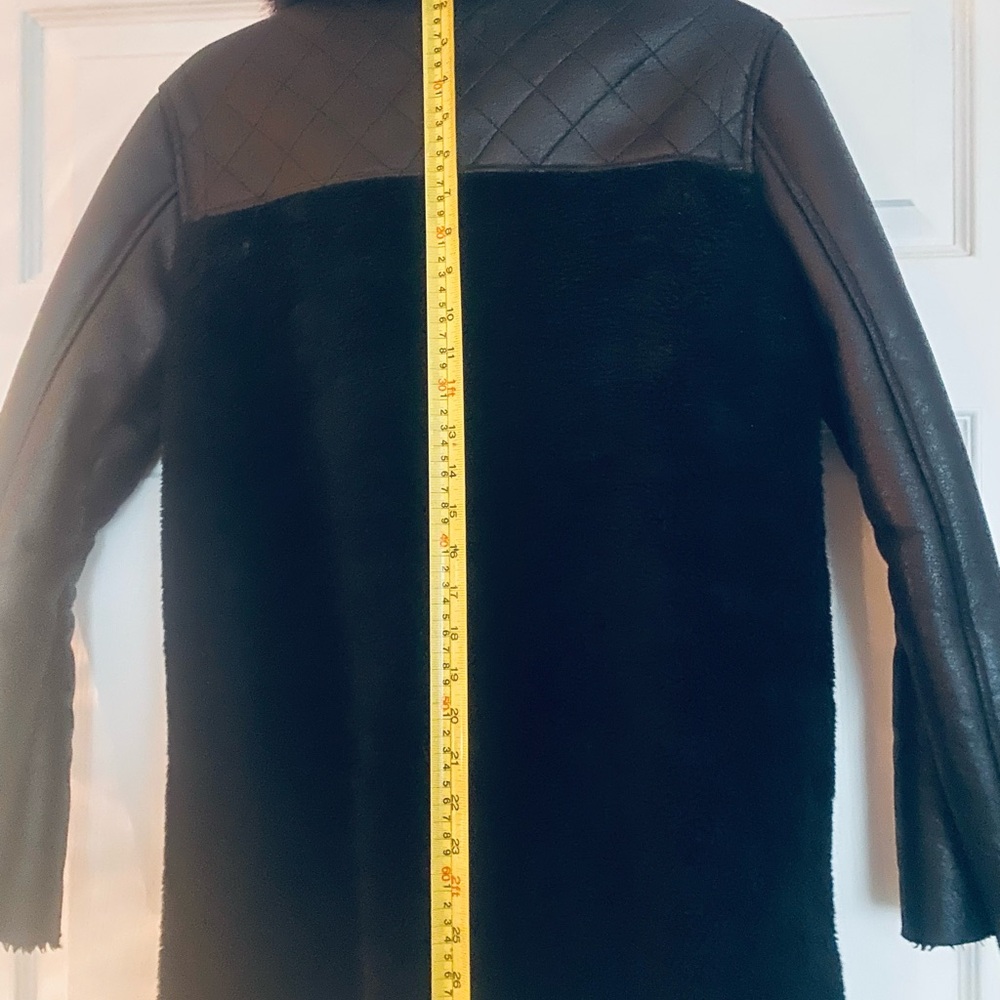 TOPSHOP Black Faux Fur Jacket - Picture 10 of 13